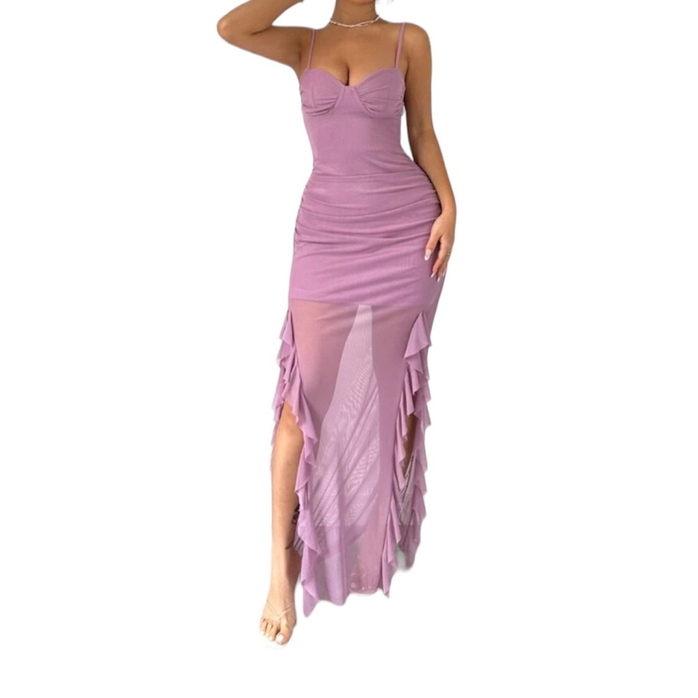 Privé Seaweed Decorated, Solid Color, Simple Women's Daily Cami Dress